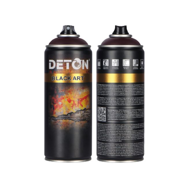 Deton 用于艺术和装饰作品的底漆珐琅 DETON ART，切诺基红，气雾剂 520 毫升 DTN-A07685 图片 – 萨拉托夫 | carpaint.kz