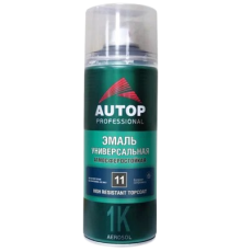 AUTOP №11 - Эмаль алкидная - Черная глянцевая - Аэрозоль, 650 мл