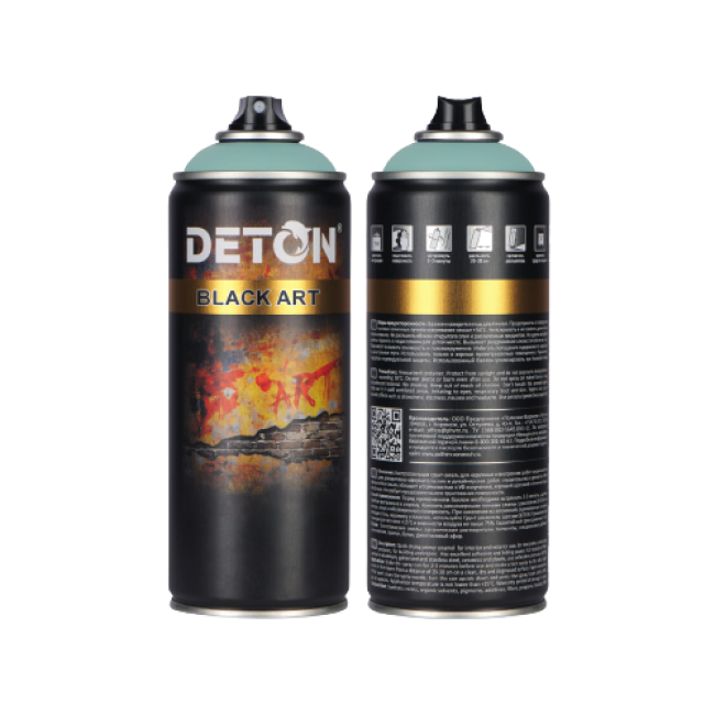 Deton 用于艺术和装饰作品的底漆珐琅 DETON ART，夜光绿色，气雾剂 520 毫升 DTN-A07694 图片 – 萨拉托夫 | carpaint.kz