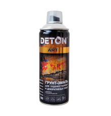 用于艺术和装饰作品的底漆珐琅 DETON ART，白色光泽，气雾剂 520 毫升