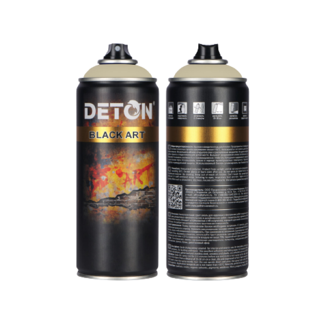 用于艺术和装饰作品的底漆珐琅 DETON ART，Safari 棕色，气雾剂 520 毫升 DTN-A07700 图片 – 萨拉托夫 | carpaint.kz
