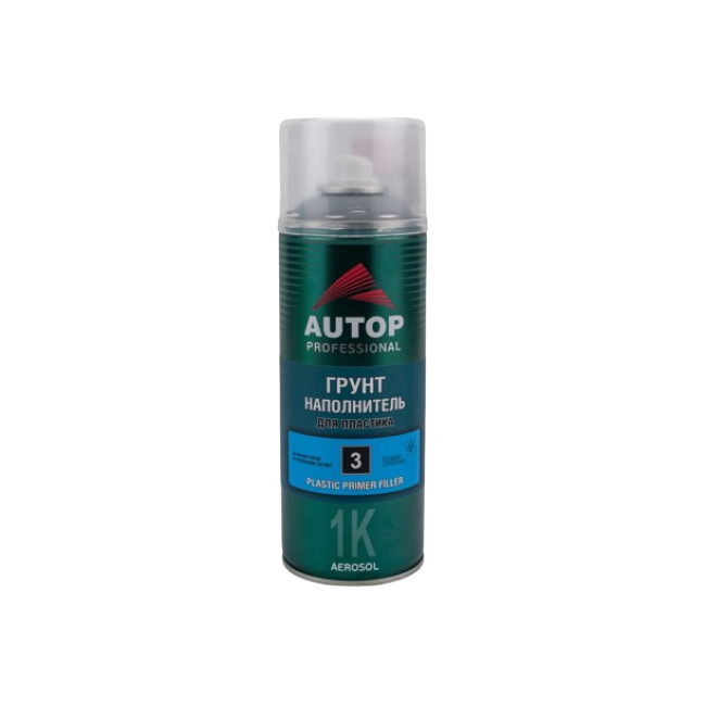 Autop AUTOP №3 - Primer filler for plastic - Gray - Aerosol, 520 ml ATP-A07582 – buy in Saratov | carpaint.kz