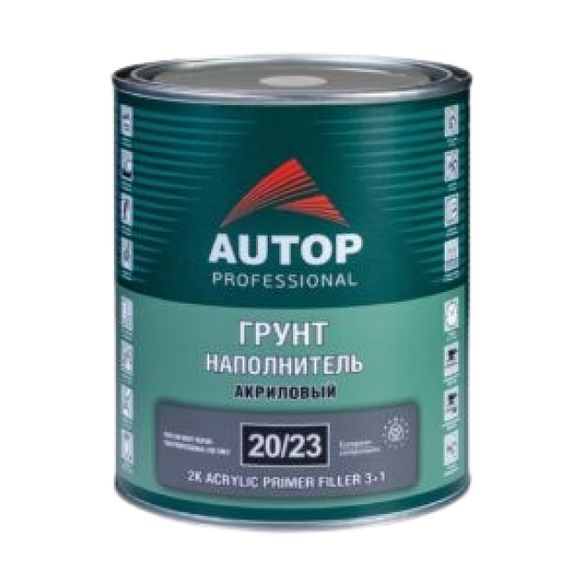 Autop AUTOP 20/23 - 2K Acrylic primer-filler 3+1 - Black - Can, 1l ATP-PR20/23-1/P2 – buy in Saratov | carpaint.kz