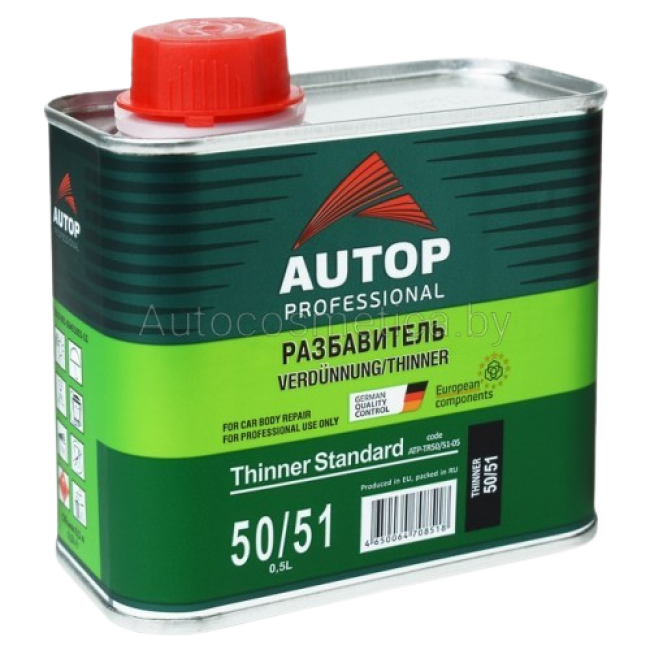 Autop AUTOP 50/51 - 标准丙烯酸稀释剂 - 罐装，0.5l ATP-TR50/51-05 图片 – 萨拉托夫 | carpaint.kz